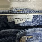 Good American Women's Size 6/28 High Rise Straight Leg Crop Jeans Stretch Photo 2