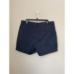 Gap  Women's 5" Khaki Short in Navy, Size: 14 High Rise Chino Flat Front Casual Photo 8