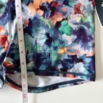 American Eagle NWT Floral Multicolor Mid Rise Stretch Gym Athletic Shorts M Photo 3
