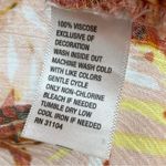 NEW DIRECTIONS Bohemian Floral Tassel Tunic Blouse Mauve Size Small Flowy Shirt Pink Photo 7