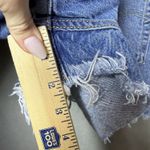 Levi's 501 Denim Shorts Button Fly Distressed Cotton Women’s Size 34 Photo 7