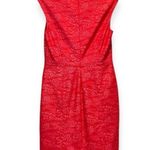 Jones New York Sheath Dress Textured Lace Coral Orange Size 4 Photo 1
