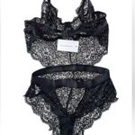 Lovers + Friends Black Lace Intimates Photo 2