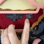 Carole Little Knitwear Double Button Wool Mix Cardigan Size Medium Red Photo 6