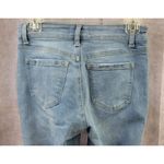 Bamboo  Skinny Leg Jeans Blue Light Wash Mid Rise Distressed Juniors Size 9 25x2 Photo 4