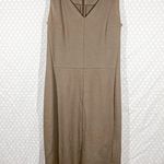MM.LaFleur M.M. Lafleur Brown Sleeveless Sheath Midi Dress Photo 2