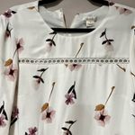 Shoshanna ANTHROPOLOGIE Floral Mini White Dress Sz 8 Photo 5