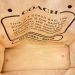 Coach  Floral Canvas Tote - Cream and Brown Photo 6