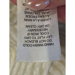 frame denim Frame Shirt Women Large Ivory Metallic Gold Striped Linen Blend Split Cuff‎ Tee Photo 11