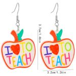 I Love to Teach Earrings Photo 2