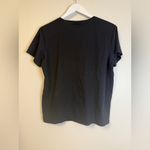 Bombas  Crew Neck T-Shirt Black Solid Bee Better Cotton Blend Medium Photo 4