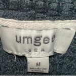 Umgee Teal Waffle Knit Pullover Sweater Top Hi-Low Hem Oversized Fit Size M Photo 3