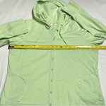 J. Jill Snap Button Hoodie Green Size M Photo 2