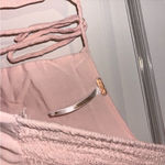 Free People  Sam Mini Dress Smocked Butterfly Sleeve‎ Pockets Rose Pink medium Photo 5