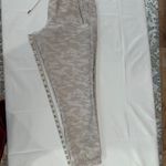 Athleta Cabo Tide Linen Jogger Neutral Beige Tan Camo Print Pants - Size 6. Photo 9