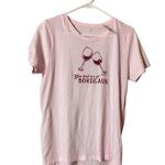 J.Crew Collector Tee Short Sleeve Crew Neck Pink Graphic T-Shirt Sz M NWT Photo 0