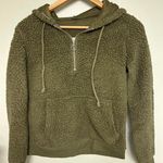 Time & Tru  Olive Green Soft Hoodie Photo 0