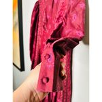 DEREK LAM COLLECTIVE Red Floral Chiffon Keyhole Empire Waist Midi Dress Size 44 Photo 7