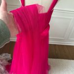 Revelry Hot Pink Tulle Formal Gown Removable Straps $200 4 Pink Photo 9