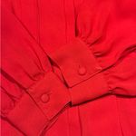 Vintage Alexandria Red Blouse Size 4 Photo 3
