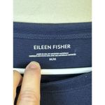 Eileen Fisher  Navy Washable Stretch Crepe Side Zip Shift‎ Dress Size Medium Photo 3