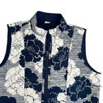 Alfred Dunner Reversible Floral Quilted Vest Blue Size 16 Photo 5