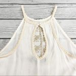 House of Harlow 1960 Embroidered Halter Top White Photo 2