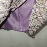 Context Lined Lavender Tweed Flirty Hem Skirt Purple Size 2 Photo 2