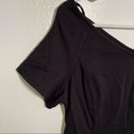 Ann Taylor  A-Line Dress Black V-Neck Photo 4