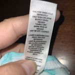 Chico's Chico’s Turquoise & White Geo Print Cotton & Metallic Tie Front Button Up Top M Photo 10