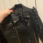 Leather Jacket Black Size 4 Photo 1