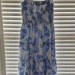 Crown & Ivy  Blue and White Sleeveless Sundress Photo 0