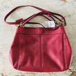 Coach  Lexy Rouge Pink Pebbled Leather Shoulder Bag Photo 7