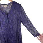 Boulevard De Paris Vintage Purple Floral Sheer Lace Corset Back Dress Whimsigoth Photo 2