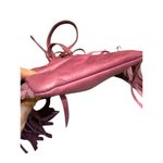 Lucky Brand Leather Fringe Crossbody Shoulder Bag Brown Boho Hippie Plum Photo 2