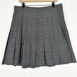 Norma Kamali  Plaid Pleated Knee Length Skirt Size 14 Academia Schoolgirl Preppy Photo 0