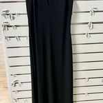 Elie Tahari Sleeveless Deep V-Neck Cocktail Maxi Dress Black Women's Size US 2 Photo 0
