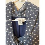 Max Studio  Women's Dress Blue White Polka Dot Sleeveless M Photo 2