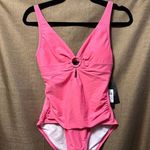 Tommy Hilfiger NWT  One Piece Swim Keyhole Ring Size 6 Pink Photo 1