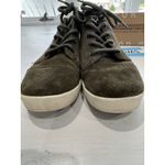 Toms  Women's Suede High Top Paseo Lace‎ Up Sneakers Olive Green Size 6.5 Photo 4