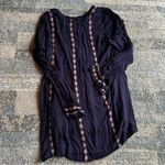 Tularosa Revolve Blue Embroidered Flowy Tunic Top or Mini Dress Size Medium Photo 3