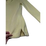 L.L.Bean Light Yellow V Neck 100% Cotton Knit Sweater Long Sleeve Casual XS Photo 4