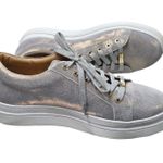 J/Slides Iridescent Platform Sneakers Size 10 Gold Photo 0