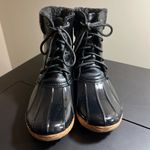 Nature Breeze  Black Duck Boots Women’s Size 10 Lace Up Waterproof Photo 5