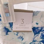 Chico's 16 Denim Jeans Plus Girlfriend Ankle 3 Pants Boho Palm Resort White blue Photo 7