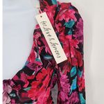 For Love & Lemons  Scarlett Floral Ruffle Crop Top Pink Multi XS Photo 8