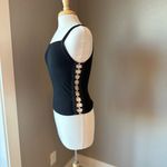 Suzette Collection Suzette Ribbed Metal Circle Trim Tank Top Small Photo 1