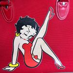 Betty Boop  Red‎ Y2K Satchel Duffel Overnight Canvas Bag for Travel Vacation Photo 7
