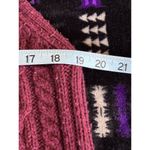 Aeropostale  Burgundy Cable Knit‎ Open Cardigan Sleeveless Vest Size XS Pockets Photo 5