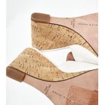 Veronica Beard Dali Single Leather Wedge Sandals White Leather 6.5 Photo 2